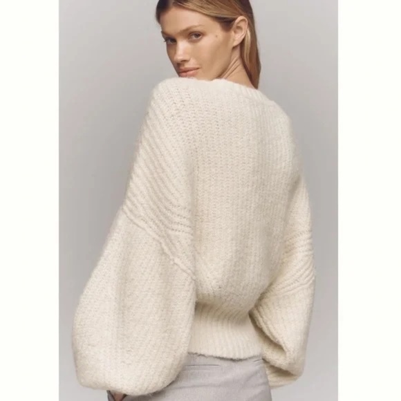 NWT Anthropologie Pilcro The Blake Slouchy-Sleeve Crew-Neck Sweater Sz XS - Picture 7 of 12